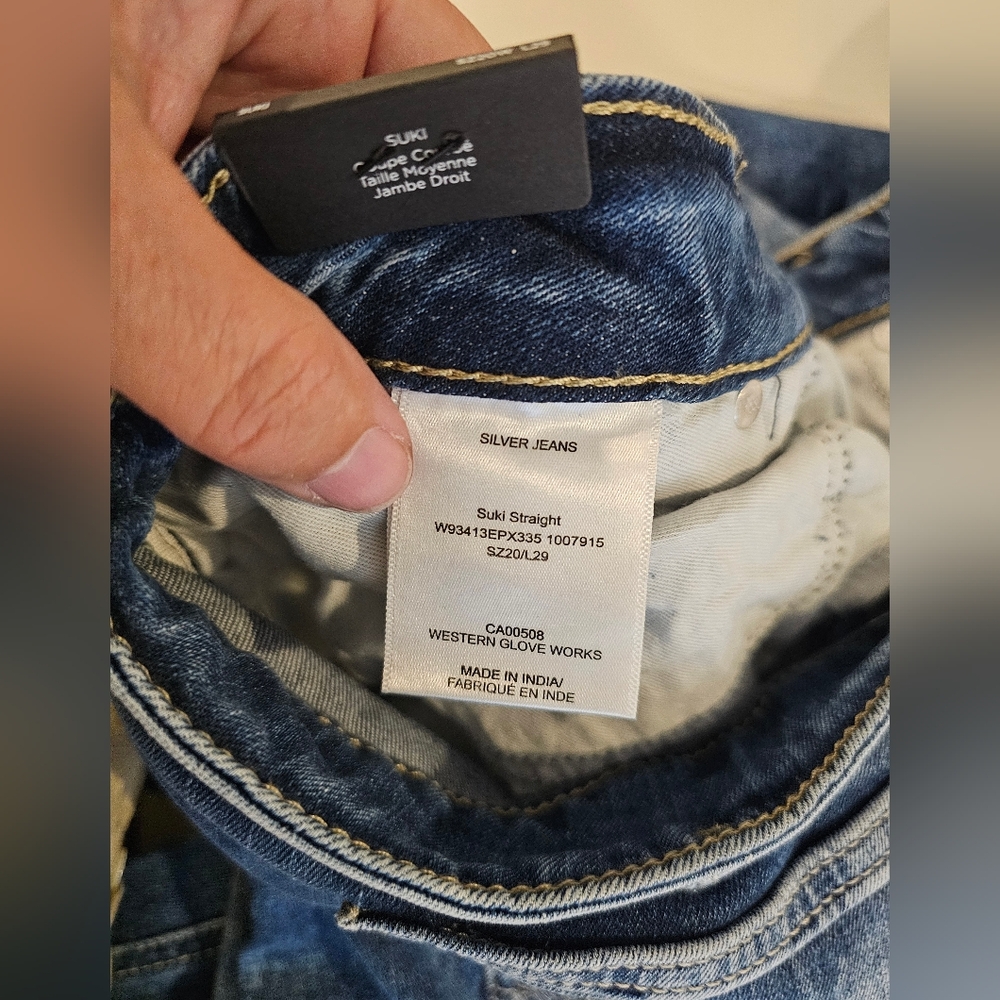 Silver Jeans Blue Straight Leg Denim - Picture 6 of 9